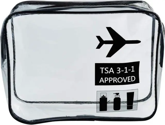 Alt view image 6 of 7 - Wobe Travel Bottles and TSA Approved Toiletry Bag, Clear Quart Size with Leak-Proof Travel Containers Set Makeup Bag Accessories for Liquids Carry-On Luggage Compliant for Airplaine