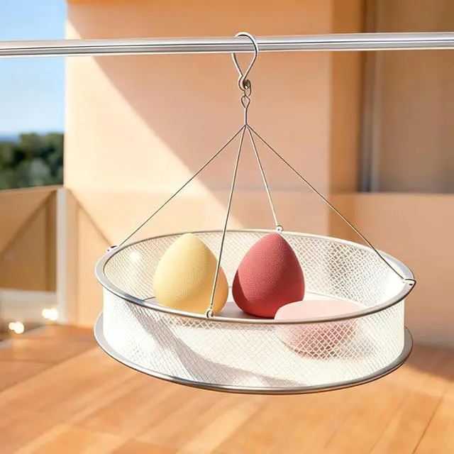 Alt view image 2 of 5 - YLYZ Makeup Brush Dryer, Makeup Brush Folding Drying Net, Makeup Brushes Cleaner Portable Drying Organizer for Makeup Brushes, Powder Puffs and Sponges
