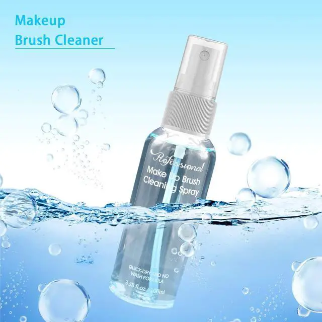 Alt view image 3 of 7 - Makeup Brush Cleaner for Cosmetic Brushes, No-washing Quick Drying Deep Cleaning Spray Ideal for Makeup Brushes Sponges for Women Girls 3.38 oz