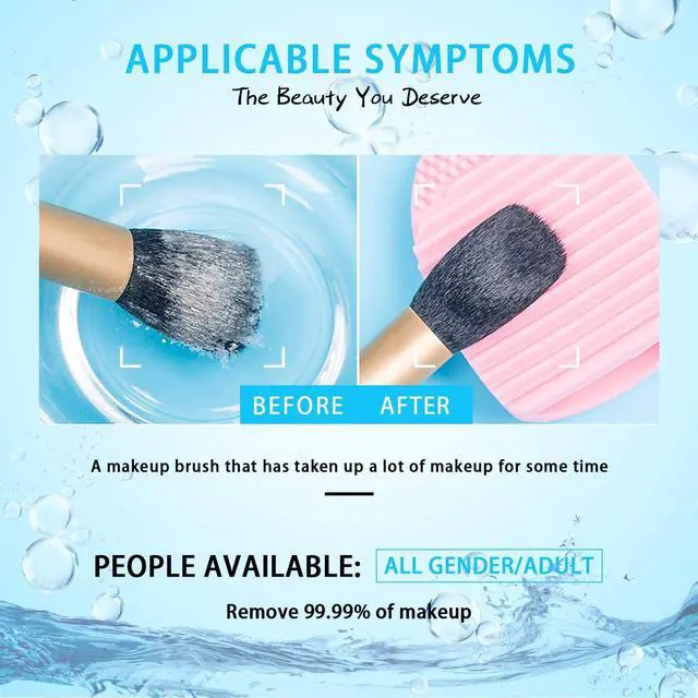 Alt view image 4 of 7 - Makeup Brush Cleaner for Cosmetic Brushes, No-washing Quick Drying Deep Cleaning Spray Ideal for Makeup Brushes Sponges for Women Girls 3.38 oz