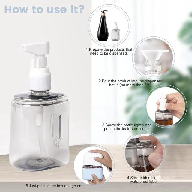 Alt view image 5 of 6 - Yamadura Travel Bottles for Toiletries, TSA Approved, 2 Pack Refillable Pump Bottles, Green