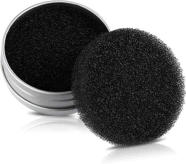Alt view image 4 of 5 - Makeup Brush Color Removal Sponge with 4 Replacement Sponges, Portable for Eyeshadow Blush Powder Brushes Color Remover, Travel & Daily Makeup Use