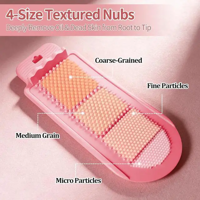 Alt view image 3 of 7 - Lymphatic Brush Cleaning Mat Compatible with Cecily Braden, Soft Silicon Make Up Cleaner Pad with 4-Size Textured Nubs, Portable Roll-Up Design for Travel, Extend Brush Life - Includes Hanging Hole