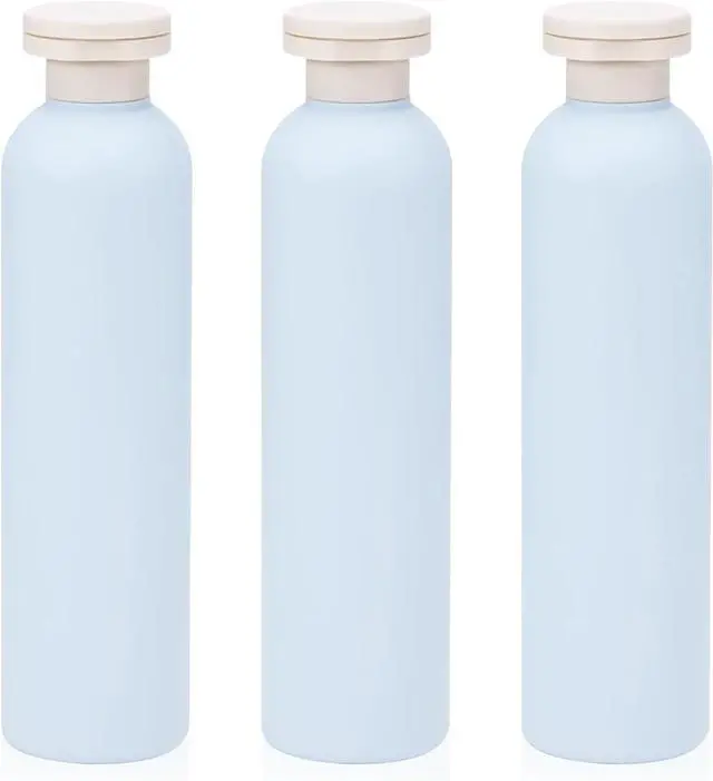 Main image of 3Pcs 8.8oz Flip Top Squeeze Bottles,Reusable and Refillable Leak Proof Travel Bottles,For Lotions,Facial Creams,Shampoos,Hair Conditioner (Blue)