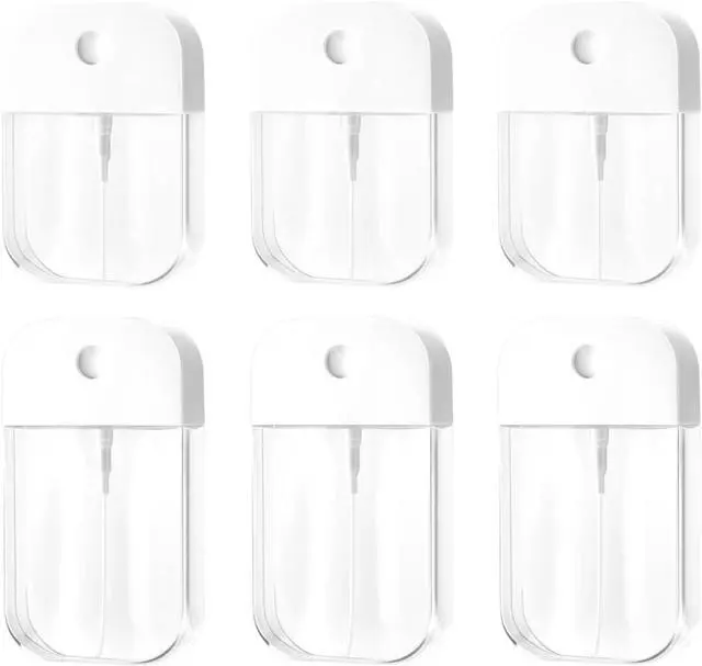 Main image of 6 PCS Clear Spray Bottles, Portable Card Spray Bottles, Hand Sanitizer Spray Case, Refillable Hand Sanitizer Spray for Perfume, Moisturizing Water, Hand Sanitizer 50ml/1.69oz 38ml/1.29oz