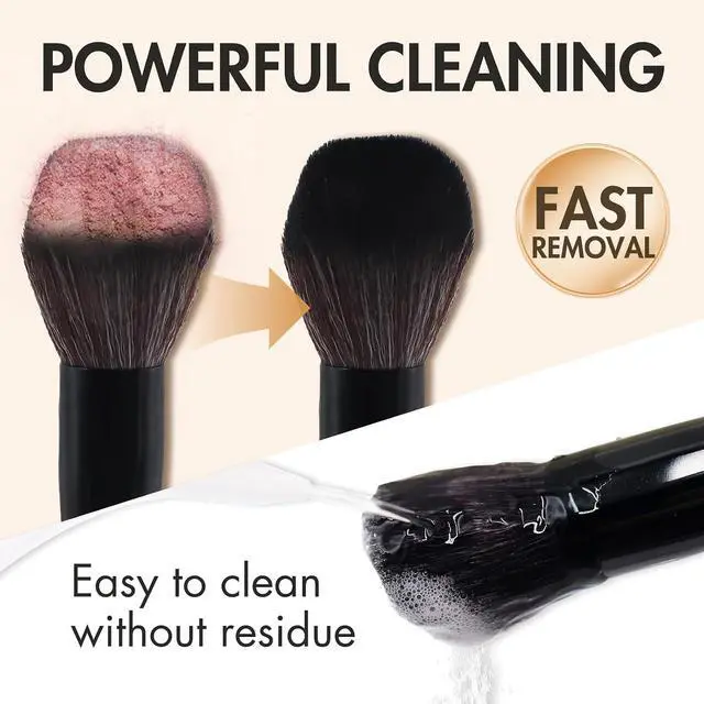 Alt view image 2 of 7 - Makeup Brush Cleaner Solid Brush & Sponge Soap With Silicone Cleaning Pad, Vegan, Deep Cleaning, No Residue(100g/3.53oz)