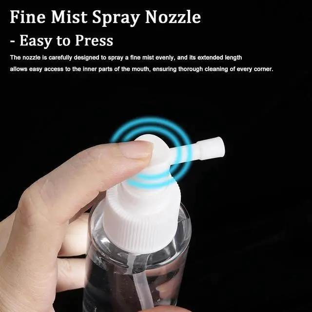 Alt view image 5 of 6 - Cosywell Travel Spray Bottle 3.4oz 100ml 2 Pack Travel Size Bottles | TSA Approved, Leak Proof, Long Mouth, For Hair Mouthwash Toners Rose Water Cosmetics