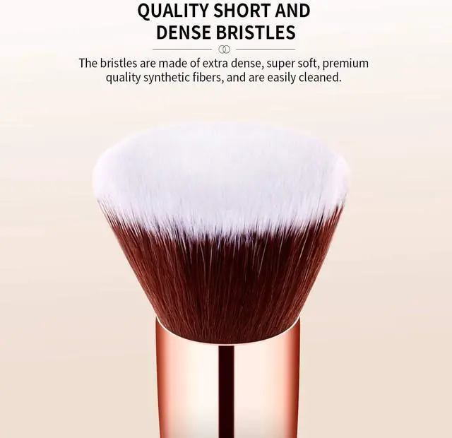 Alt view image 7 of 7 - docolor Makeup Sponges Flat Kabuki Brush Set 6 Pcs, For Flawless Finish | Foundation Blending Kit for Liquid Cream Powder Makeup, Airbrush Full Coverage Face Blender, Non-Absorbent