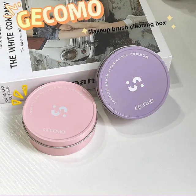 Alt view image 7 of 7 - 2 Pack Makeup Brush Cleaner Dry Sponge to Remove Eyeshadow Blush Powder Brush Color Change Clean Quickily and Easily Portable for Home or Travel Makeup
