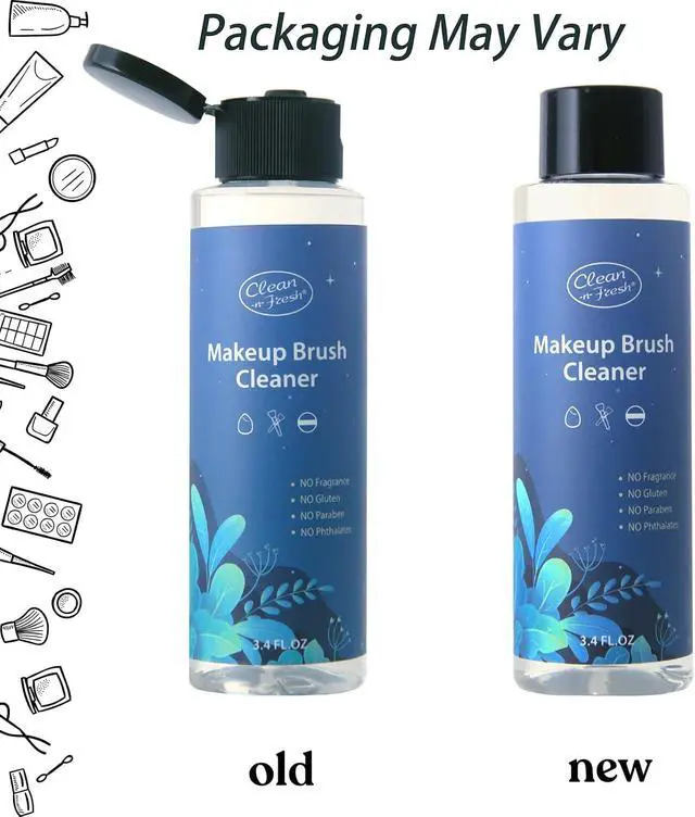Alt view image 6 of 6 - Clean-n-Fresh Makeup Brush Cleaner Set 2 Pack with Cleaning Mat 6.8 Fl Oz | Deep Cleaning Washing Cleanser Shampoo for Brushes, Sponge and Puf, Gentle Wash