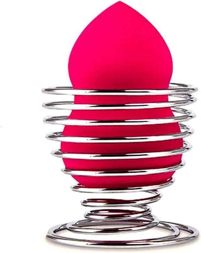 Main image of Beauty Makeup Sponge Blender Holder Silver Makeup Sponge Holder Drying Stand Egg Powder Puff Sponge Support Display Stand,1pcs