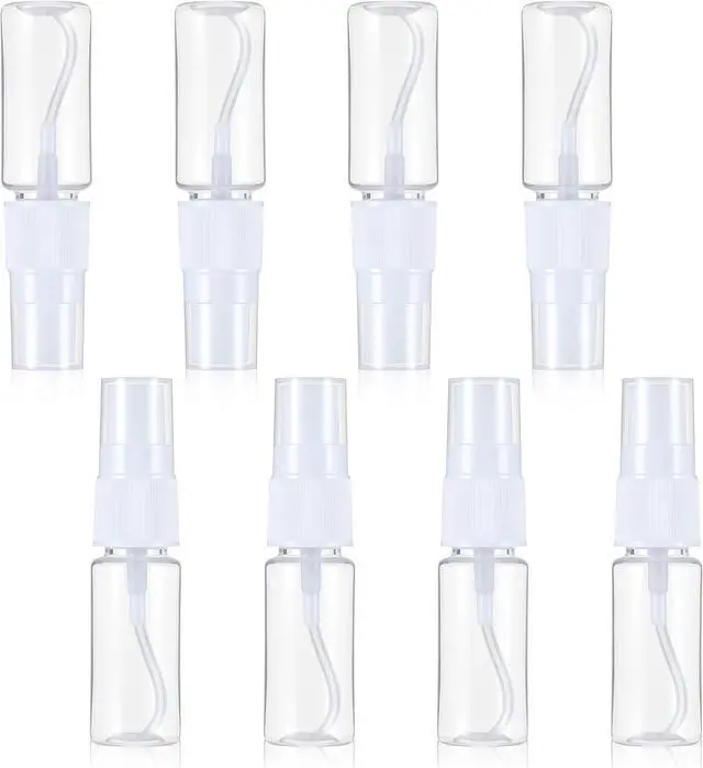 Main image of Mini Spray Bottle Travel, 8 Pcs 0.5 oz Portable Tiny Spray Bottle Travel | Safe Sealing for Outing Camping (Clear, 15 ml)