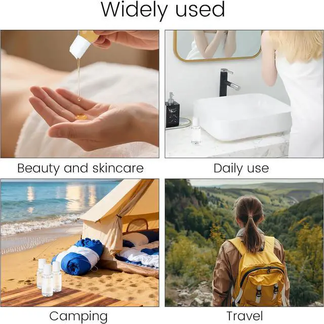 Alt view image 5 of 7 - TRENDBOX 30ml / 1oz Transparent Plastic Bottle with Secure Flip Cap, Leak-Proof Travel Container for Shampoo, Lotion, Liquid Soap Refill DIY Travel Kit (12-Pack)
