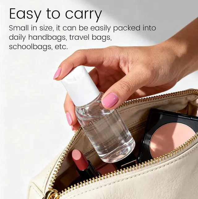Alt view image 6 of 7 - TRENDBOX 30ml / 1oz Transparent Plastic Bottle with Secure Flip Cap, Leak-Proof Travel Container for Shampoo, Lotion, Liquid Soap Refill DIY Travel Kit (12-Pack)