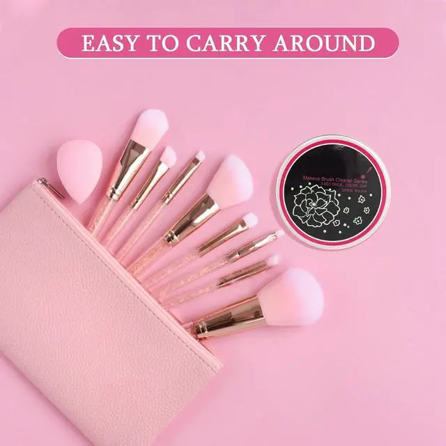 Alt view image 4 of 6 - 2 Pack Dry Makeup Brush Cleaner Sponge, Instantly Remove Eyeshadow Color from Brushes - No Water Needed, Quick Switch Color Tool for Daily Makeup