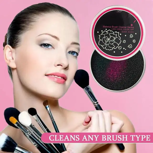 Alt view image 3 of 6 - 2 Pack Dry Makeup Brush Cleaner Sponge, Instantly Remove Eyeshadow Color from Brushes - No Water Needed, Quick Switch Color Tool for Daily Makeup