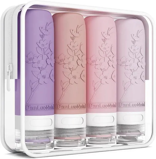 Main image of Silicone Travel Bottles for Toiletries, TSA Approved Leak-Proof Toiletry Containers for Airplane & Vacation