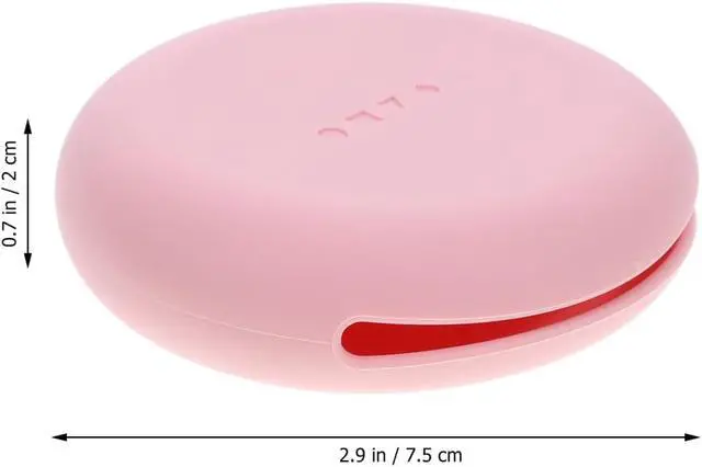 Alt view image 3 of 7 - Healeved Travel Powder Puff Case Silicone Makeup Sponge Holder Portable Makeup Puff Storage Holder Compact Powder for Travel 2.95 X 2.95 X 0.78 in