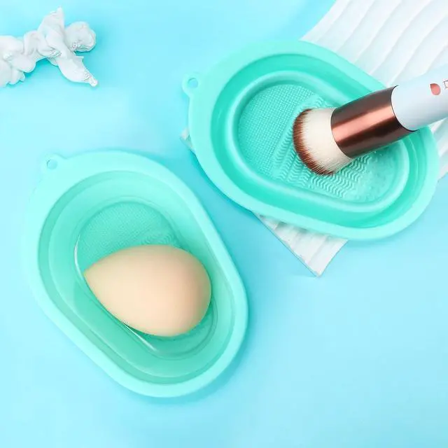 Alt view image 5 of 7 - DUcare Makeup Brush Cleaner Shampoo Soap Solid Brush Cleaning Mat Removes Cosmetic Color Brush Cleaner Pad for Cleaning Makeup Sponges Brushes
