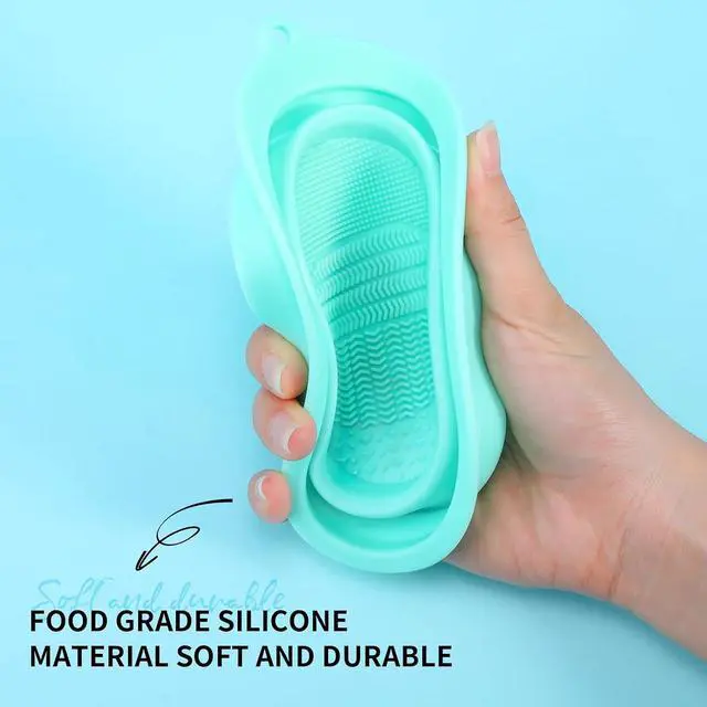 Alt view image 3 of 7 - DUcare Makeup Brush Cleaner Shampoo Soap Solid Brush Cleaning Mat Removes Cosmetic Color Brush Cleaner Pad for Cleaning Makeup Sponges Brushes