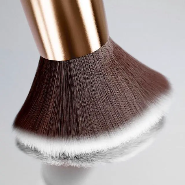 Alt view image 3 of 7 - Beauty Make Up Brush Set | 3 Piece Kit | Face Brushes Liquid Foundation Concealer Powder Blush Blending | Includes Flat Top Kabuki, Makeup Blender Sponge & Brush Silicone Cleaning Mat (White)