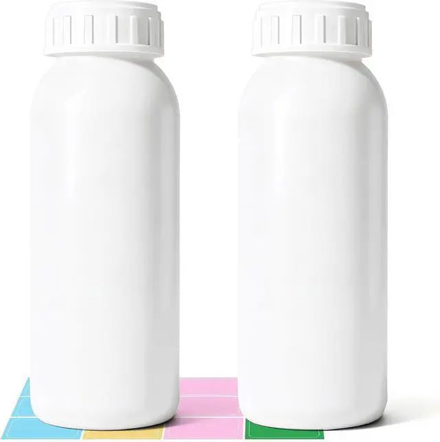 Main image of 2Pack 16.8oz (500ml) Food-Grade Plastic Travel Bottles - Stackable Empty Small Containers with Lids & Caps, EVOH High Barrier Leak Proof Storage for Toiletries & Homemade Sauces