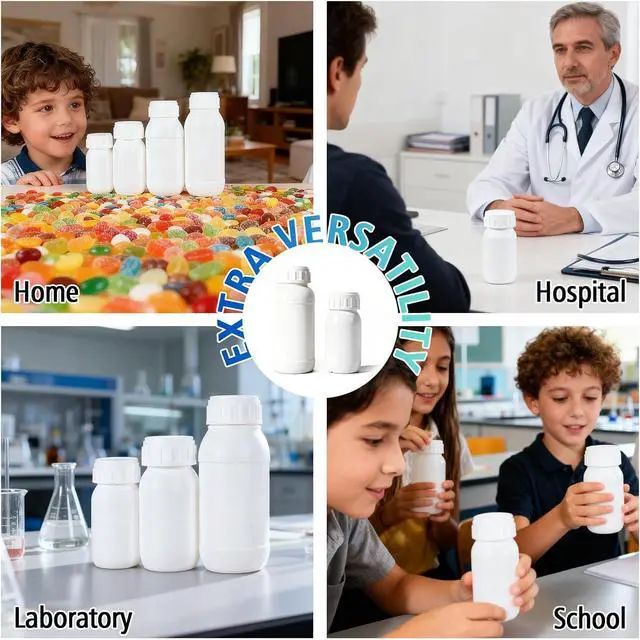 Alt view image 5 of 7 - 2Pack 16.8oz (500ml) Food-Grade Plastic Travel Bottles - Stackable Empty Small Containers with Lids & Caps, EVOH High Barrier Leak Proof Storage for Toiletries & Homemade Sauces