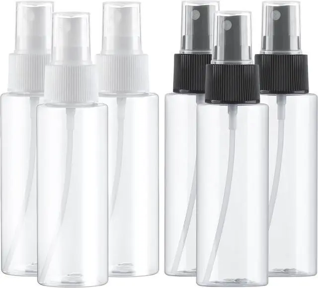 Main image of Small Spray Bottles 6Pack 2.7oz Plastic Travel Bottle Set for Hair | Fine Mist Empty Squirt Bottles Leakproof TSA Approved Refillable Liquid Containers for Face Toner Cosmetics Cleaning Plants