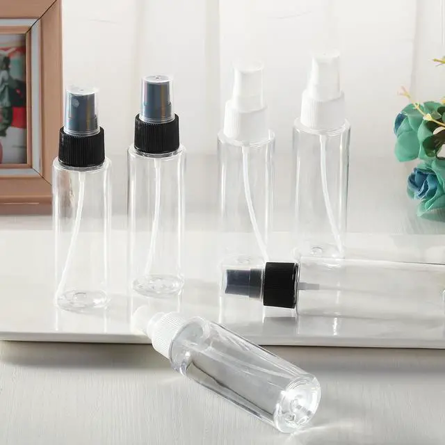 Alt view image 3 of 7 - Small Spray Bottles 6Pack 2.7oz Plastic Travel Bottle Set for Hair | Fine Mist Empty Squirt Bottles Leakproof TSA Approved Refillable Liquid Containers for Face Toner Cosmetics Cleaning Plants