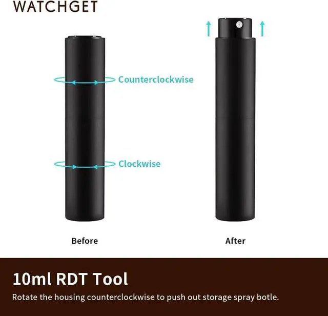 Alt view image 3 of 7 - 2Pcs/10ml Coffee Bean Spray Bottle, Black | Fine Mist Sprayer for Reducing Static,Portable Refillable Sprayer for Coffee,Barista Tool for Coffee Grinding & Espresso Prep