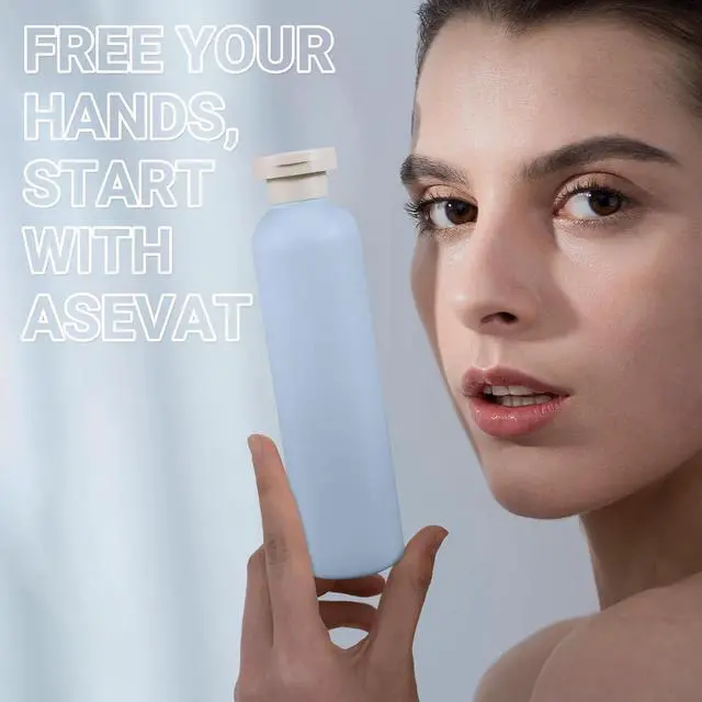 Alt view image 6 of 7 - ASEVAT 8.8 oz Leak Proof Travel Bottle with Flip Cap, Shampoo and Conditioner Bottle Set, Refillable Containers for Lotion, Cream Shampoo(4Pcs)
