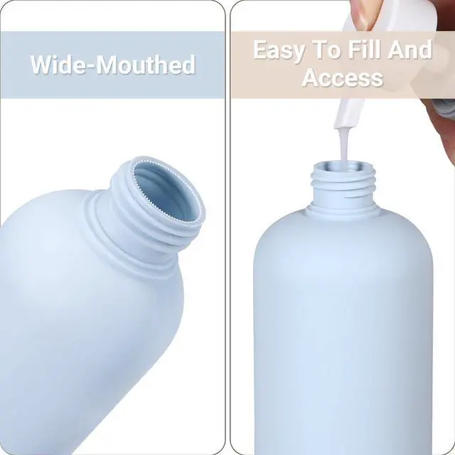 Alt view image 7 of 7 - ASEVAT 8.8 oz Leak Proof Travel Bottle with Flip Cap, Shampoo and Conditioner Bottle Set, Refillable Containers for Lotion, Cream Shampoo(4Pcs)