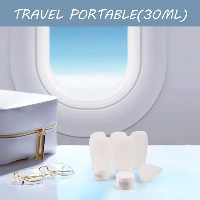 Alt view image 3 of 6 - 15 Pack 30ml/1oz Plastic Squeeze Bottles Travel Tubes Cosmetic Soft Leak-Proof Makeup Toiletry Containers with Flip Cap Refillable for Facial Cleanser Body Bath Shower Gel Lotion Cream Shampoo