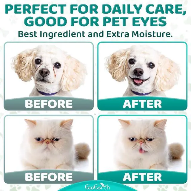 Alt view image 5 of 7 - Premium Eye Wipes for Dogs & Cats - 100 Pcs - Pet Eyes Cleaning Pads to Remove Tear Stains, Crust & Discharge - Perfect for Pets Daily Care - Helps w/ Itching & Dryness - Pre-Soaked & Disposable