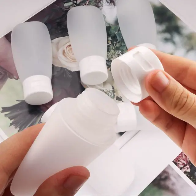 Alt view image 5 of 6 - 15 Pack 30ml/1oz Plastic Squeeze Bottles Travel Tubes Cosmetic Soft Leak-Proof Makeup Toiletry Containers with Flip Cap Refillable for Facial Cleanser Body Bath Shower Gel Lotion Cream Shampoo