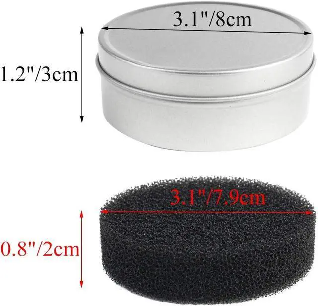 Alt view image 2 of 6 - Nydotd 8pcs Makeup Brush Cleaner set - 2 Pack Makeup Brush Cleaner with 6pcs Replacement Sponge, Dry Makeup Brushes Cleaner Sponge Eye Shadow or Blush Color Removal Quickly Switch to Next Color