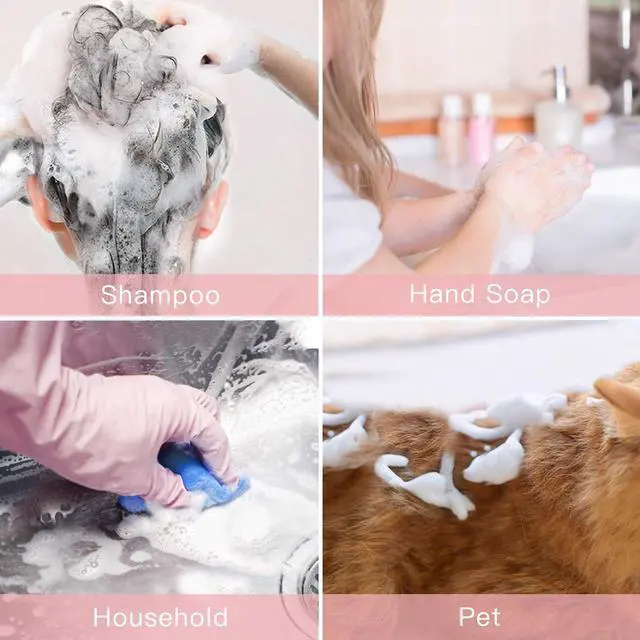 Alt view image 2 of 5 - Tekson 60ml Empty Travel Foam Pump Bottle, 3PCS Foaming Soap Dispenser | Mini travel size foamer, small mousse container, leakproof, for lash shampoo, for shampoo, for TSA, black, 2oz