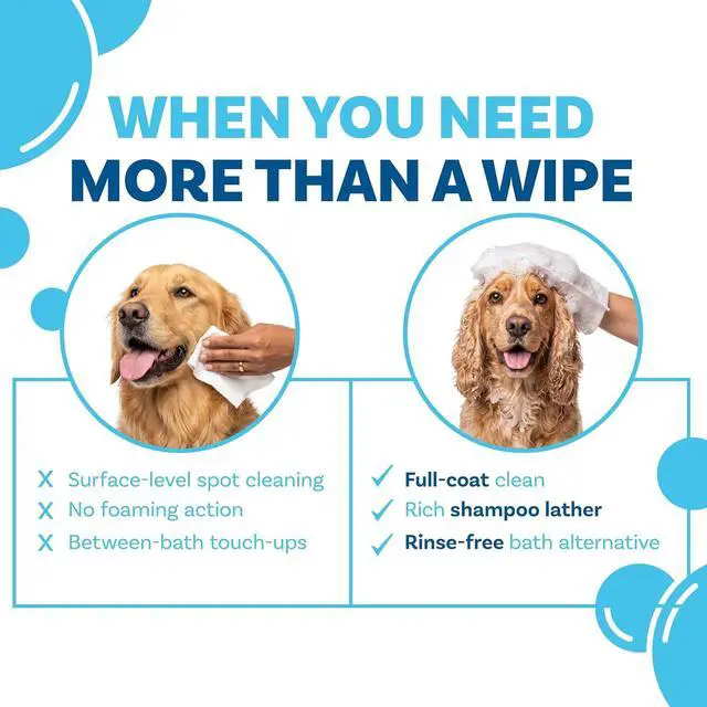 Alt view image 7 of 7 - ScrubbyPet No Rinse Pet Wipes- Use Pet Bathing, Pet Grooming Pet Washing, Simple to Use,Just Lather, Wipe, Dry. Excellent Sensitive Skin. The Ideal Pet Wipes Bathing Your Pet Dog Cat.