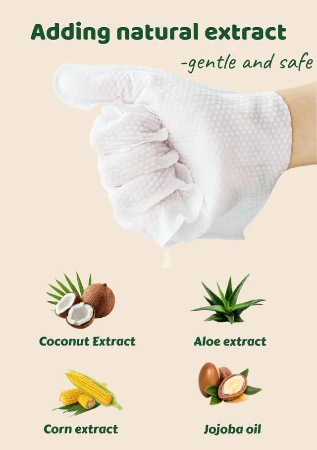 Alt view image 5 of 7 - 10-Pack Pet Cleaning Glove Wipes with Lid | Extra Thick Dog & Cat Grooming Gloves | Rinse-Free Bath Wipes with Coconut, Aloe, Corn & Jojoba for Odor Control & Daily Care