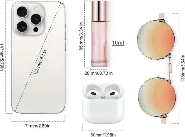 Alt view image 3 of 7 - 8 Pack 10mL Glass Roller Bottles for Essential Oils, Rose Gold | 1/3 oz Perfume Roll On Vials with 2 Funnels, Travel Refillable Leak Proof Rollerball Applicator, DIY Craft Pretty Containers