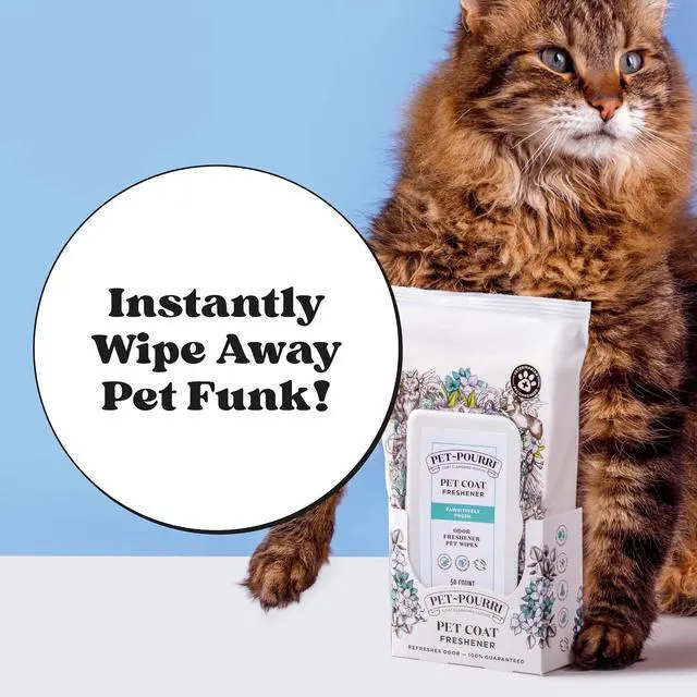 Alt view image 3 of 7 - Poo-Pourri Pawsitively Fresh Deodorizing Pet Wipes Quick Cleaning Wipes for Dogs & Cats Plant Based Ingredients Vet Recommended Cleaner Odor Remover Wipes for Paw, Fur & Skin Soothing