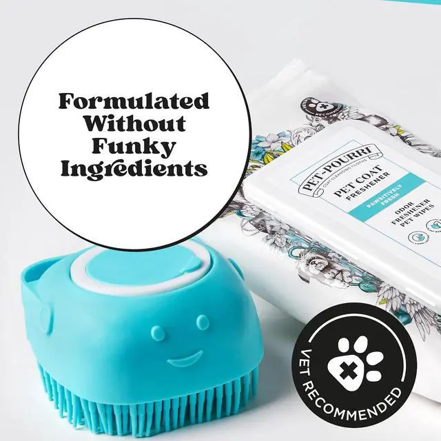 Alt view image 5 of 7 - Poo-Pourri Pawsitively Fresh Deodorizing Pet Wipes Quick Cleaning Wipes for Dogs & Cats Plant Based Ingredients Vet Recommended Cleaner Odor Remover Wipes for Paw, Fur & Skin Soothing