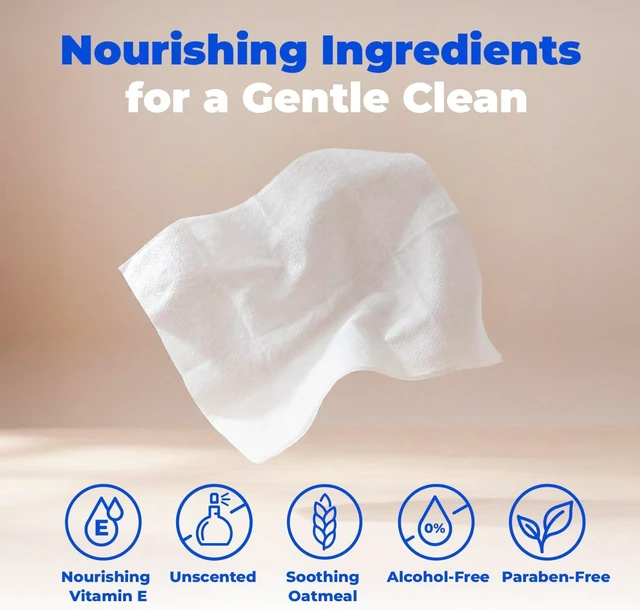 Alt view image 5 of 8 - Best Pet Supplies Cleaning Dog Wipes - Soothing Oatmeal, 100 Count | Unscented, Large 8"x9", Vitamin E, Puppy & Cat Safe, Gentle Grooming, Resealable Pouch Prevents Drying