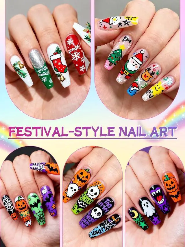 Alt view image 6 of 7 - Nail Art Pens Set EBANKU 12 Colors 3D Nail Polish Pens Acrylic Paint Pens | 0.7MM Nail Markers for Nail Art Drawing Painting Manicure Tools Nail Design Kit Home Nail Salon DIY