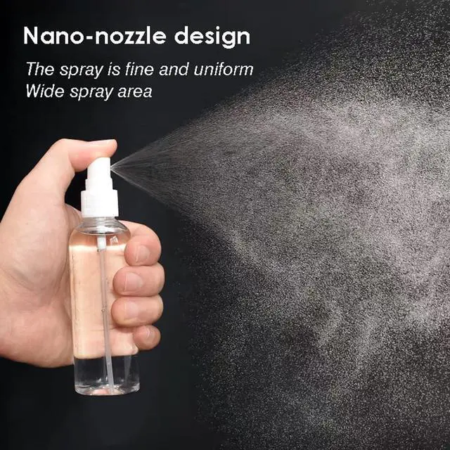 Alt view image 2 of 7 - 6 Pack Small Spray Bottle, 2.7oz/80ml Travel Spray Bottle | Fine Mist Plastic Spray Bottle, Refillable & Leak Proof Sprayer for Hair, Face Toner, Cleaning, Plants with Labels
