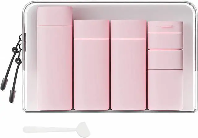 Main image of Travel Bottles for Toiletries, 5 Pack Travel Size Containers, TSA Approved Leak Proof - Silicone Toiletry Containers with Clear Bag for Shampoo, Conditioner & Lotion, Travel Essentials