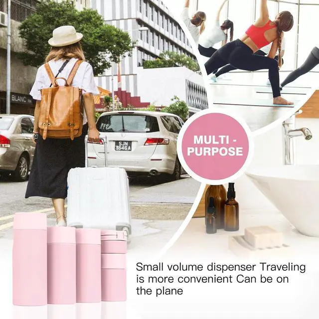 Alt view image 6 of 7 - Travel Bottles for Toiletries, 5 Pack Travel Size Containers, TSA Approved Leak Proof - Silicone Toiletry Containers with Clear Bag for Shampoo, Conditioner & Lotion, Travel Essentials