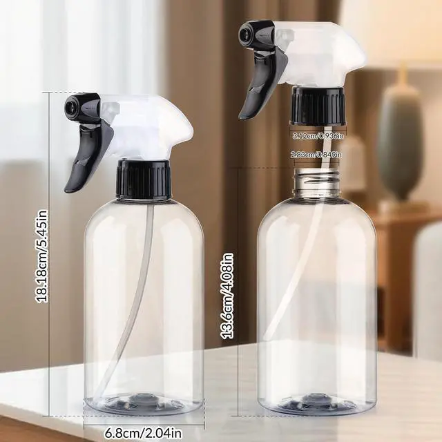 Alt view image 2 of 7 - Spray Bottles 2Pack 10oz Plastic Squirt Bottles Water Spray Bottle | Mist Stream Empty Sprayer BPA-free Refillable Container Adjustable Nozzle for Plants, Pet Training, Kitchen Cleaning