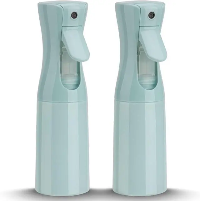 Main image of Spray Bottle for Hair (6.8OZ /200ML) Continuous Ultra Fine Mist Sprayer for Hair, Salons, Barber, Plants, Skin Care, Cleaning 2 Pack Blue