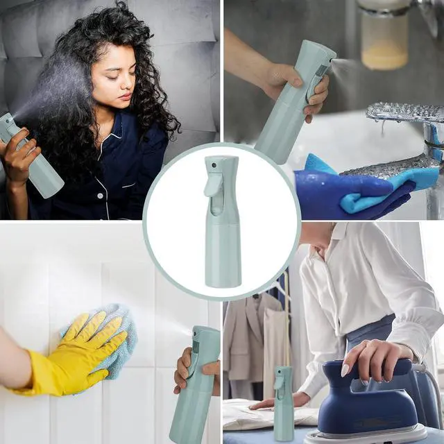 Alt view image 5 of 7 - Spray Bottle for Hair (6.8OZ /200ML) Continuous Ultra Fine Mist Sprayer for Hair, Salons, Barber, Plants, Skin Care, Cleaning 2 Pack Blue
